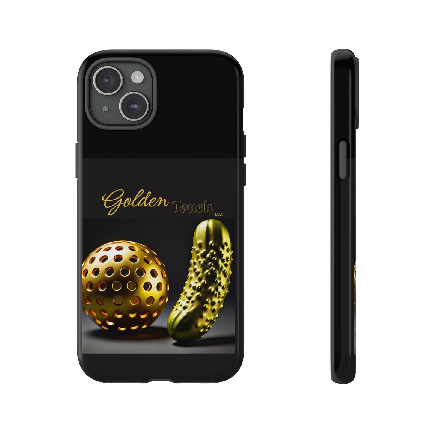 "Golden Touch" Collection - 'Pickleball' design by vca - Designer iPhone Tough Cases