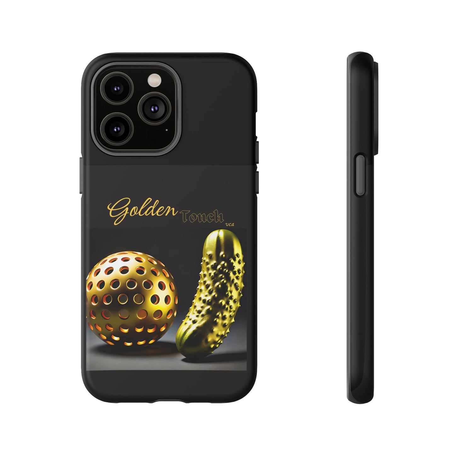"Golden Touch" Collection - 'Pickleball' design by vca - Designer iPhone Tough Cases