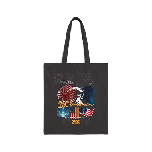 "Legacy of Liberty" Collection - The Official 2026 Limited Edition - Designer Shoulder Tote Bag by vca - Black Cotton Canvas -Early Access