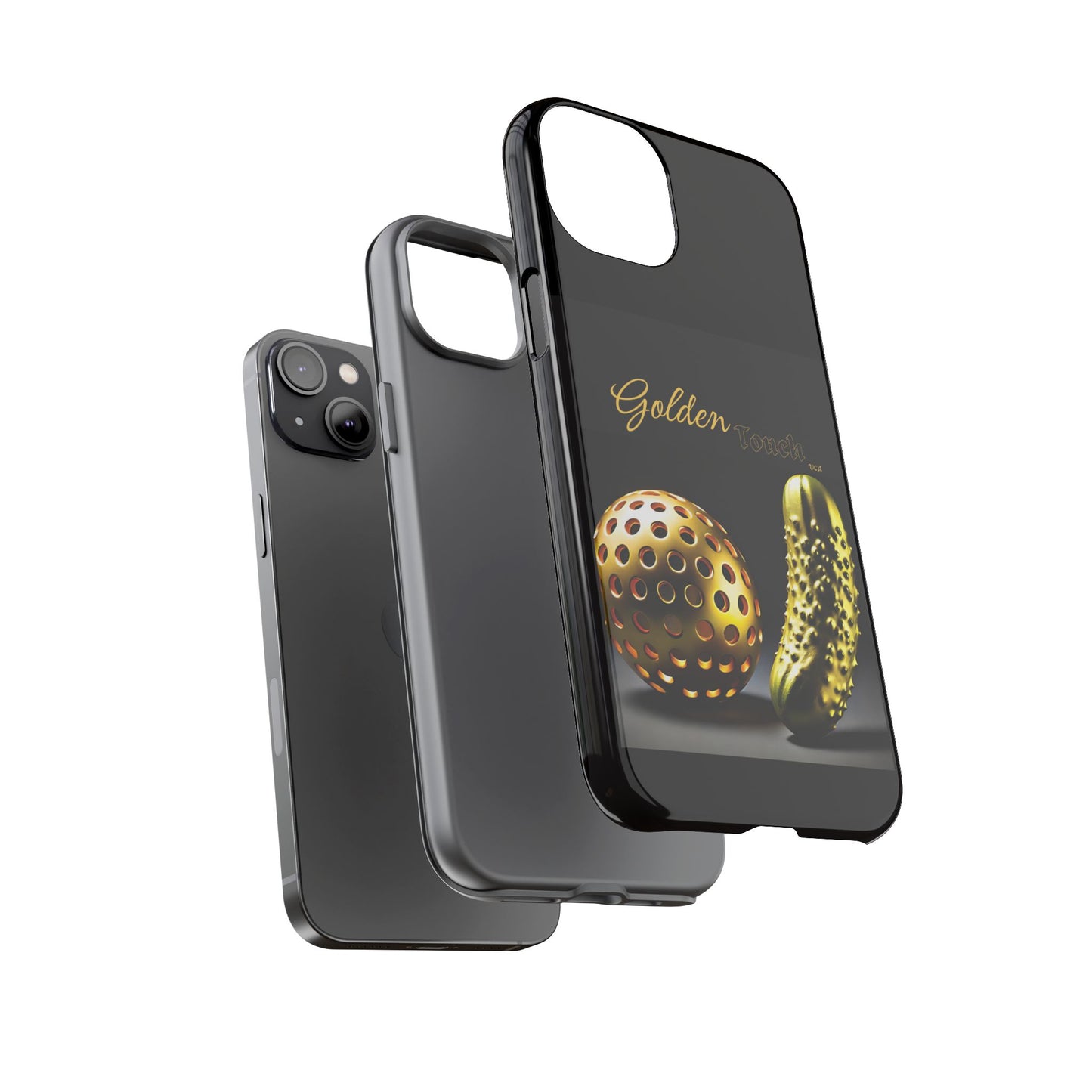 "Golden Touch" Collection - 'Pickleball' design by vca - Designer iPhone Tough Cases