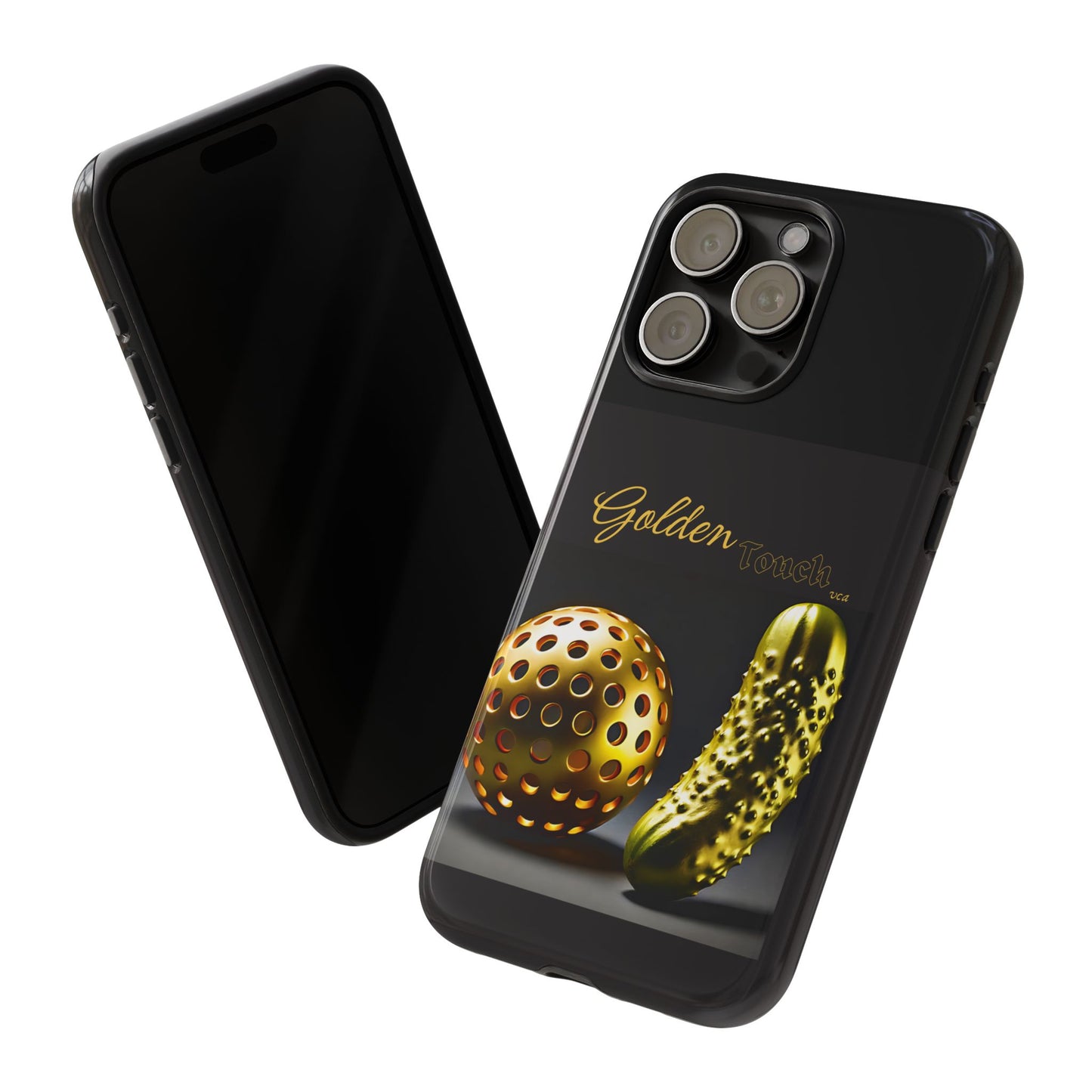 "Golden Touch" Collection - 'Pickleball' design by vca - Designer iPhone Tough Cases