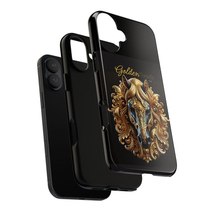 "Golden Touch" Collection - Designer iPhone Tough Cases - 'Horse Head1' by vca