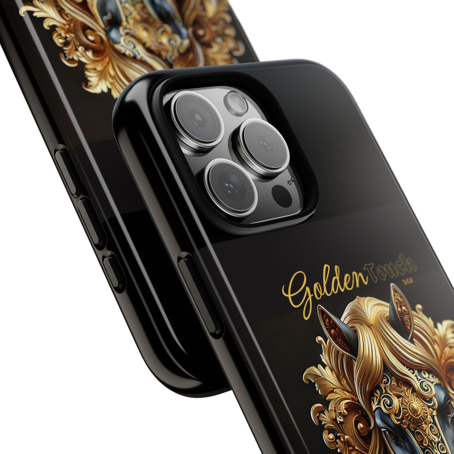 "Golden Touch" Collection - Designer iPhone Tough Cases - 'Horse Head1' by vca