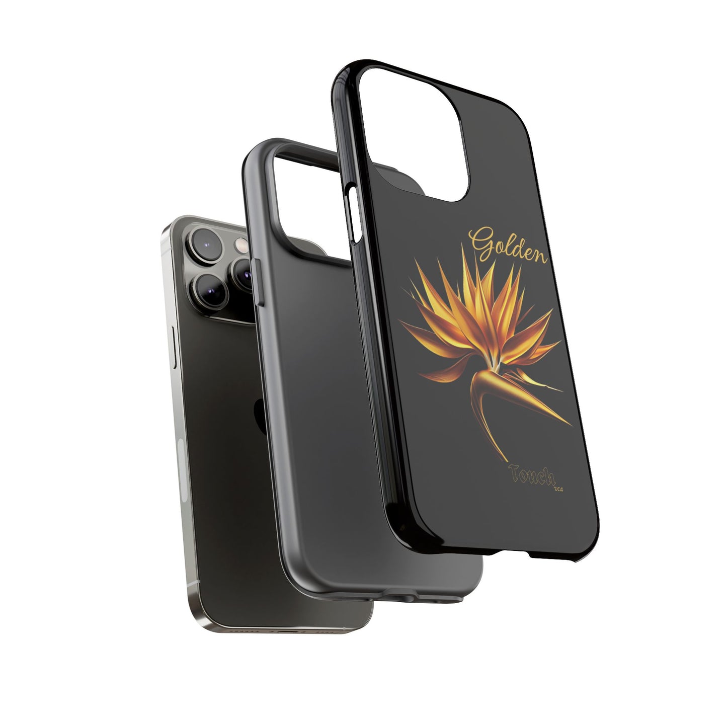 "Golden Touch" Collection -' Bird of Paradise1' design by vca - Designer Tough iPhone Cases