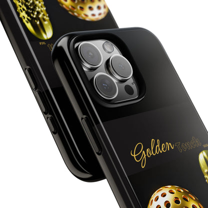 "Golden Touch" Collection - 'Pickleball' design by vca - Designer iPhone Tough Cases