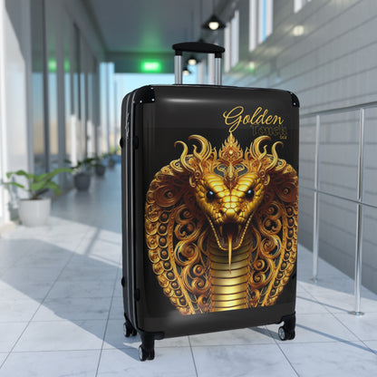 "Golden Touch" Collection - 'Cobra Head' design1 by vca - Designer Luggage Set