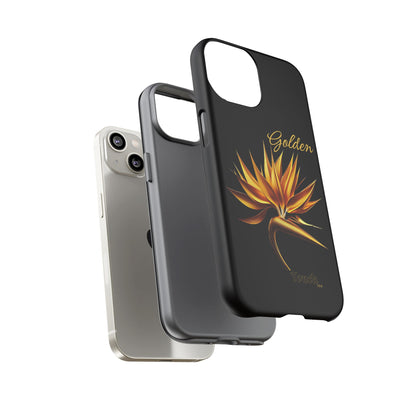 "Golden Touch" Collection -' Bird of Paradise1' design by vca - Designer Tough iPhone Cases