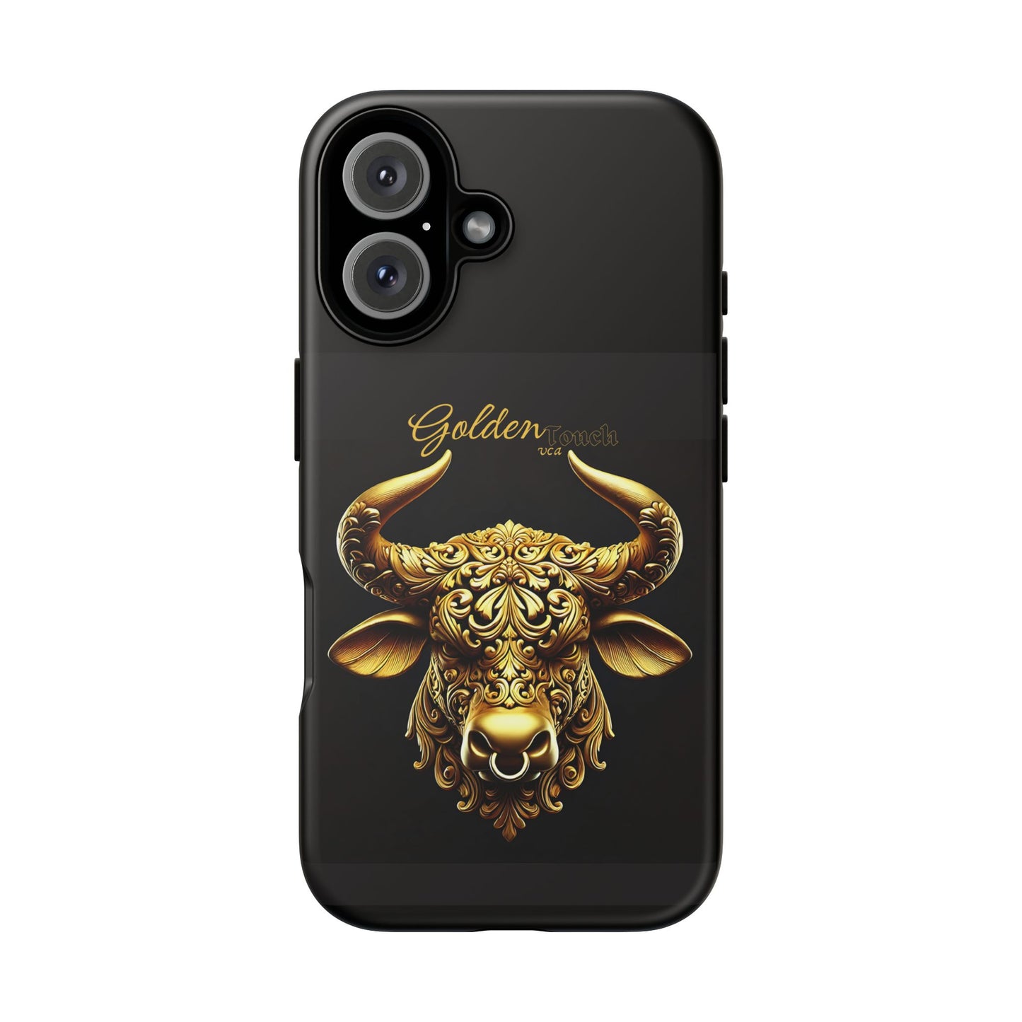 "Golden Touch" Collection - Designer iPhone Tough Cases - 'Taurus Head2' by vca