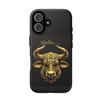 "Golden Touch" Collection - Designer iPhone Tough Cases - 'Taurus Head2' by vca