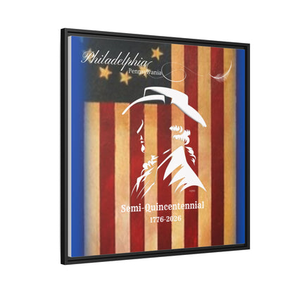 "Legacy of Liberty" Collection - Framed Canvas Art - 'The Colonial Profile" by vca