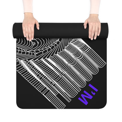 "Elevated Style" Collection - Inspirational Rubber Designer Yoga Mat "I'M POSSIBLE" by vca