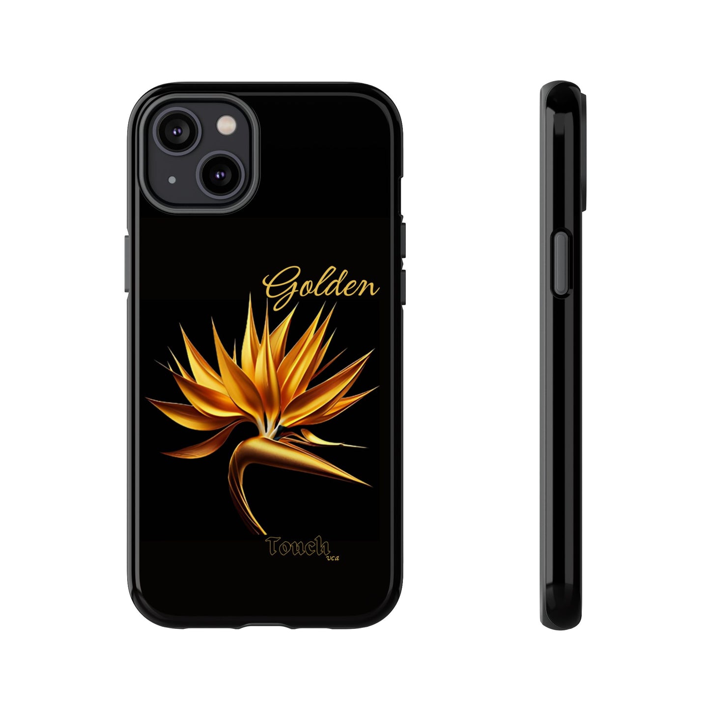 "Golden Touch" Collection -' Bird of Paradise1' design by vca - Designer Tough iPhone Cases