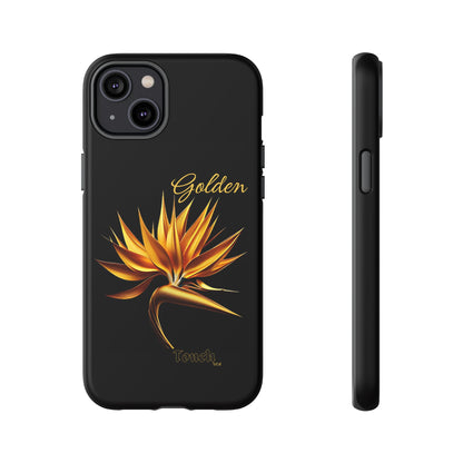 "Golden Touch" Collection -' Bird of Paradise1' design by vca - Designer Tough iPhone Cases