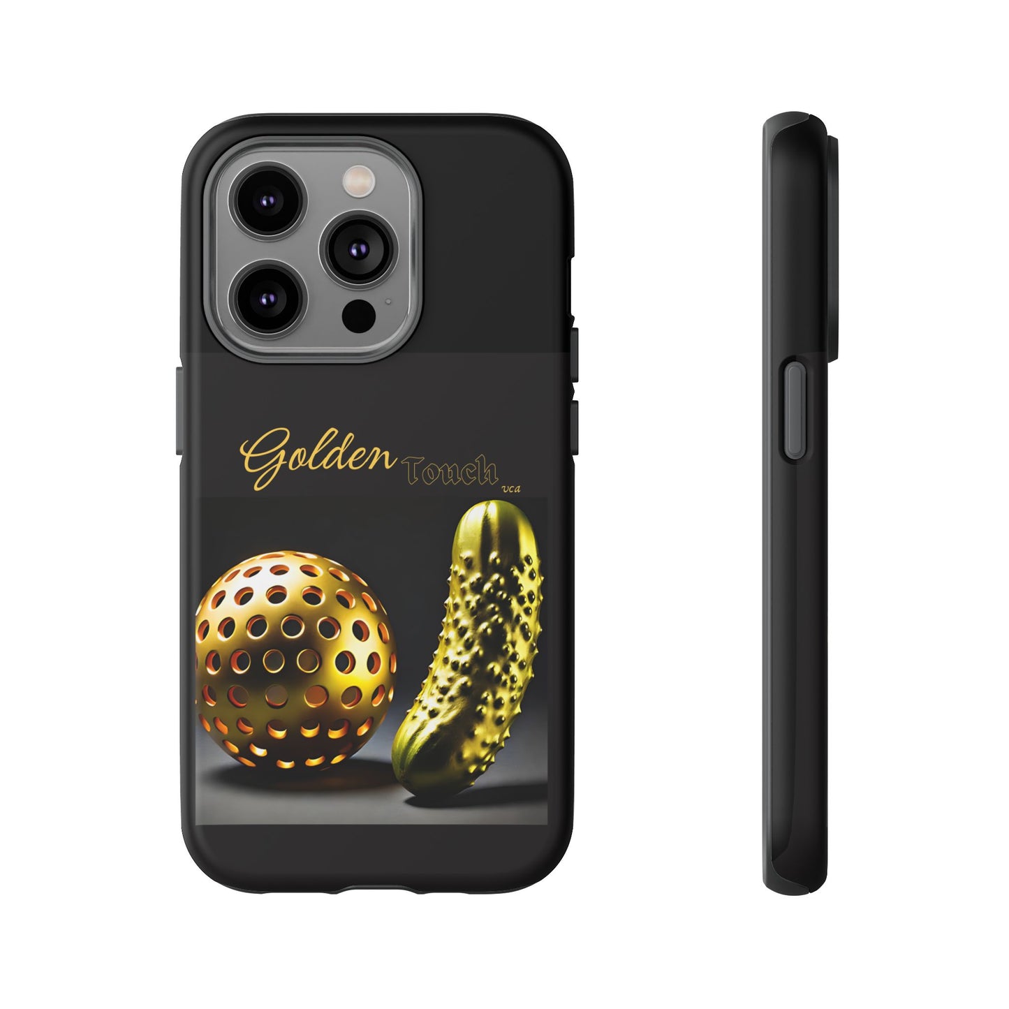 "Golden Touch" Collection - 'Pickleball' design by vca - Designer iPhone Tough Cases