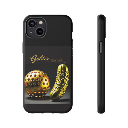"Golden Touch" Collection - 'Pickleball' design by vca - Designer iPhone Tough Cases
