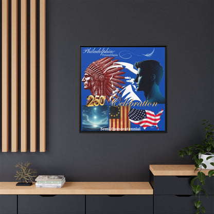 "Legacy of Liberty" Collection - Framed Canvas Art- The Official 2026 Limited Edition - Semi-quincentennial Commemorative Poster by vca