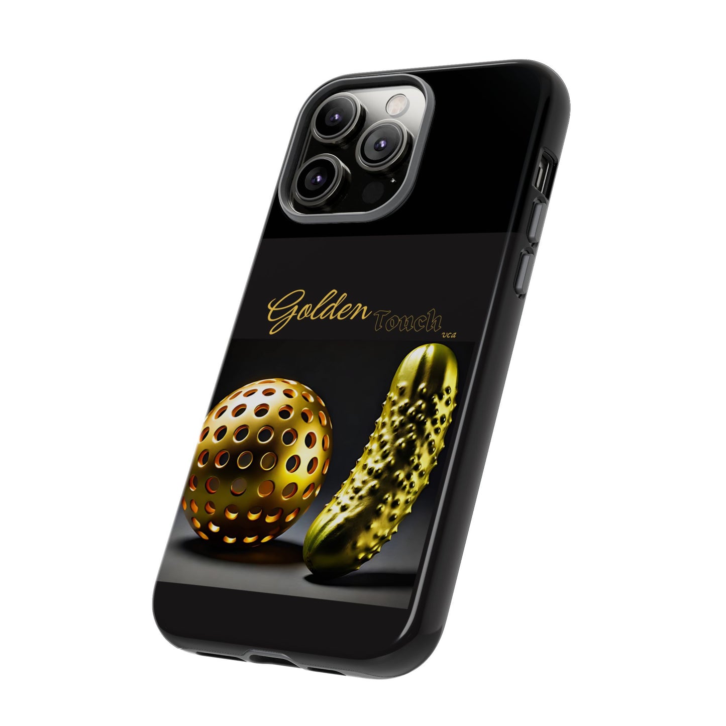 "Golden Touch" Collection - 'Pickleball' design by vca - Designer iPhone Tough Cases