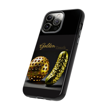 "Golden Touch" Collection - 'Pickleball' design by vca - Designer iPhone Tough Cases