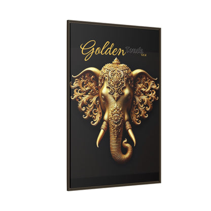 "Golden Touch" Collection - Gold Elephant Framed Wall Art - Designer Art by vca
