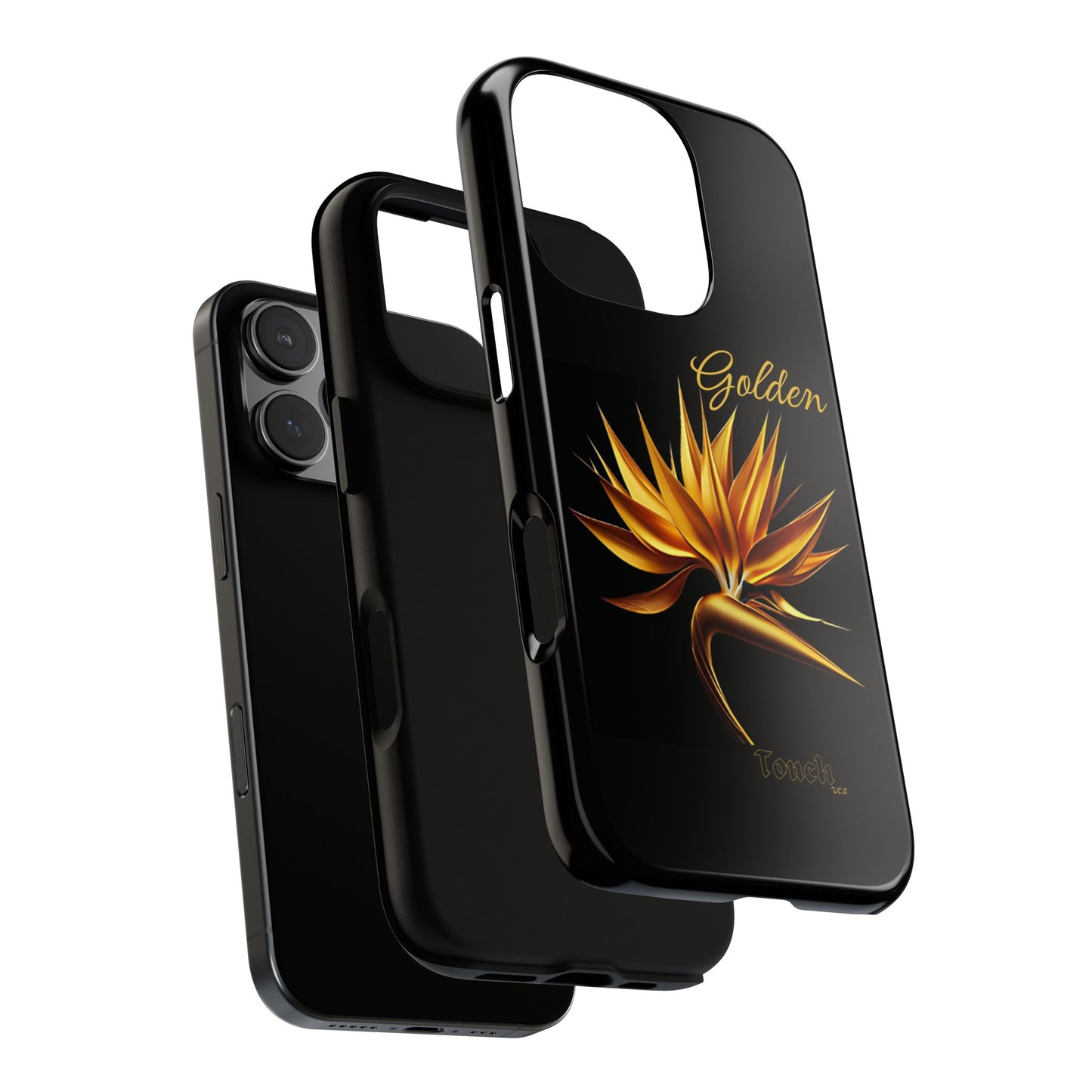 "Golden Touch" Collection -' Bird of Paradise1' design by vca - Designer Tough iPhone Cases
