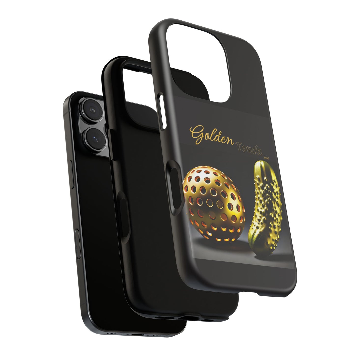 "Golden Touch" Collection - 'Pickleball' design by vca - Designer iPhone Tough Cases