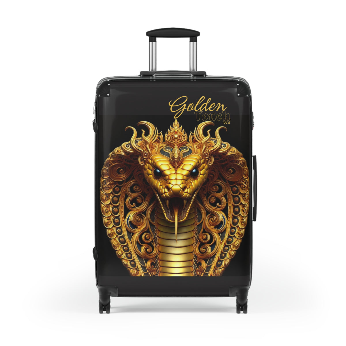 "Golden Touch" Collection - 'Cobra Head' design1 by vca - Designer Luggage Set