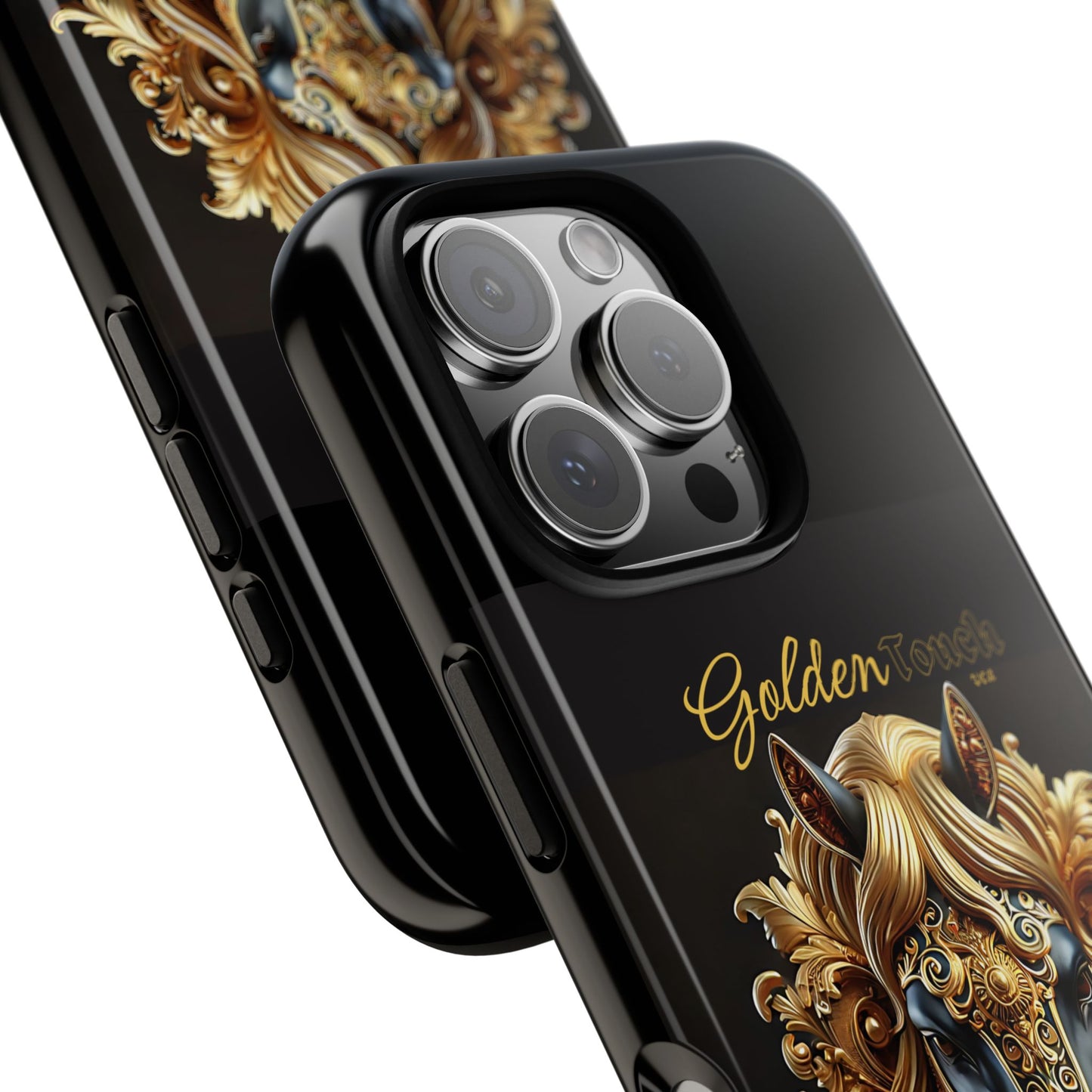 "Golden Touch" Collection - 'Horse Head1' design by vca - Designer iPhone Tough Cases