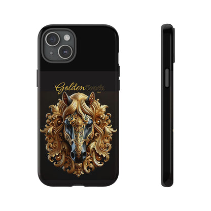 "Golden Touch" Collection - Designer iPhone Tough Cases - 'Horse Head1' by vca