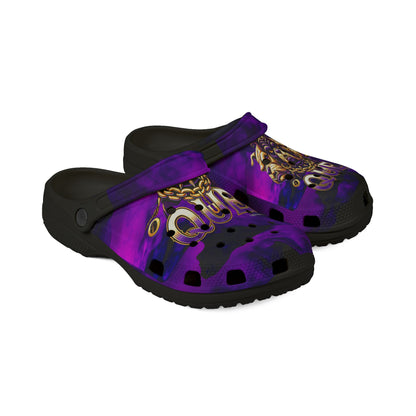 Men's EVA Foam Rubber Shoes - "Q Dogs" design #1, "Greek Elevated Style" collection